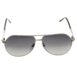 Montblanc Black/Silver MB504T Aviator Sunglasses
