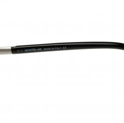Montblanc Black/Silver MB504T Aviator Sunglasses