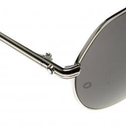 Pre Owned Montblanc Black/Silver MB504T Aviator Sunglasses