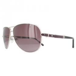 Pre Owned Mont Blanc Shiny Rose Gold/Gradient Smoke MB521S Aviator Sunglasses