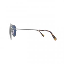 Mont Blanc Shiny Light Ruthenium/Blue MB546SF Aviator Sunglasses