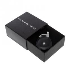 Pre Owned Montblanc Black Soft Leather Meisterstuck Key Fob