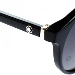Montblanc Black MB505S Round Sunglasses 