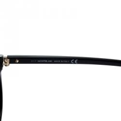 Montblanc Black MB505S Round Sunglasses 