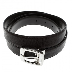 Pre Owned Montblanc Dark Brown Leather Classic Line Belt 120cm