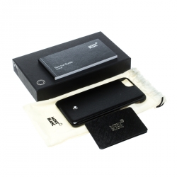 Pre Owned Montblanc Black Leather Hardphone Iphone 8 Case