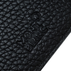 Pre Owned Montblanc Black Grain Leather Flipside Iphone 8 Case