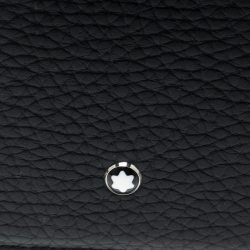 Pre Owned Montblanc Black Grain Leather Flipside Iphone 8 Case