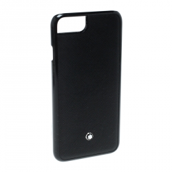Pre Owned Montblanc Black Leather Hardphone Iphone 8 Case