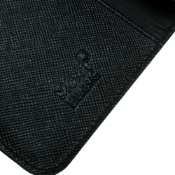 Pre Owned Montblanc Black Leather Flipside Iphone 8 Case