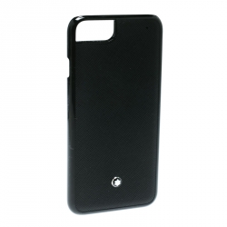 Pre Owned Montblanc Black Leather Hardphone Iphone 8 Case