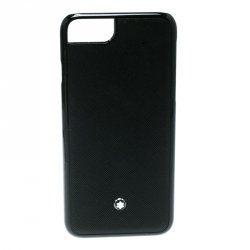 Pre Owned Montblanc Black Leather Hardphone Iphone 8 Case