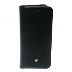 Pre Owned Montblanc Black Leather Flipside Samsung S8 Edge Plus Case