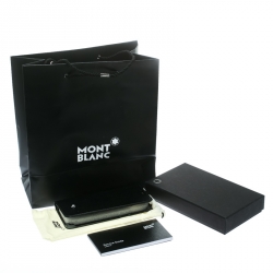 Pre Owned Montblanc Black Leather Flipside Samsung S8 Edge Plus Case