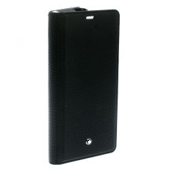 Pre Owned Montblanc Black Leather Flipside Samsung Note 8 Case