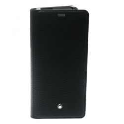 Pre Owned Montblanc Black Leather Flipside Samsung Note 8 Case
