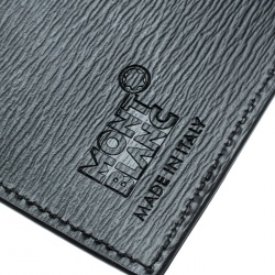 Pre Owned Montblanc Black StarWalker Resin Silver Tone Ballpoint Pen & Westside Business Card Holder Set