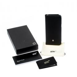 Pre Owned Montblanc Black Leather Flipside Samsung S7 Case