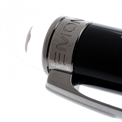 Pre Owned Montblanc StarWalker Midnight Black Resin Ruthenium Coated Ballpoint Pen