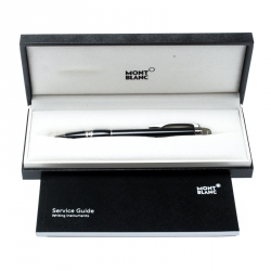 Pre Owned Montblanc StarWalker Midnight Black Resin Ruthenium Coated Ballpoint Pen