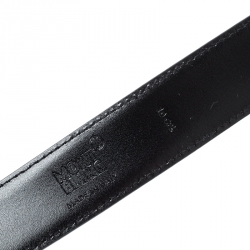 Montblanc Black Leather Belt 105CM