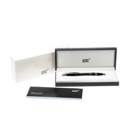 Pre Owned Montblanc StarWalker Midnight Black Resin Ruthenium Coated Ballpoint Pen