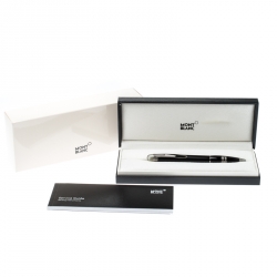 Pre Owned Montblanc StarWalker Midnight Black Resin Ruthenium Coated Ballpoint Pen