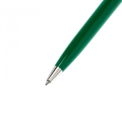 Pre Owned Montblanc Green Resin Platinum Finish Ballpoint Pen 