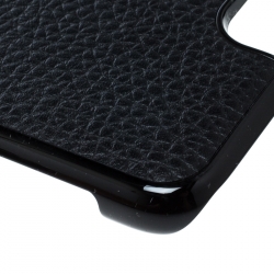 Pre Owned Montblanc Black Leather and Plastic Hardphone iPhone 8 Case