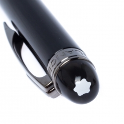 Pre Owned Montblanc StarWalker Midnight Black Resin Ruthenium Coated Ballpoint Pen