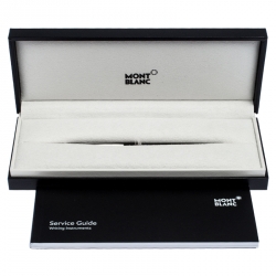 Pre Owned Montblanc Black Generation Resin Silver Tone Ballpoint Pen
