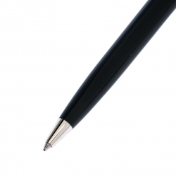 Pre Owned Montblanc Grey Lacquer Platinum Finish Ballpoint Pen