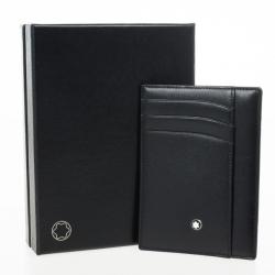 Pre Owned Montblanc Black Meisterstuck Card Holder
