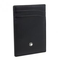 Pre Owned Montblanc Black Meisterstuck Card Holder
