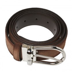 Pre Owned Montblanc Ombre Beige Suede Casual Line Buckle Belt 110CM
