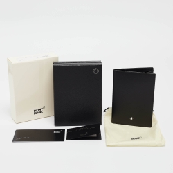 مملوكة مسبقًا Montblanc Black Leather Meisterstuck Passport Holder