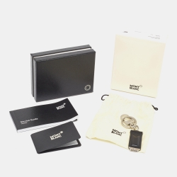 Montblanc Black Leather Meisterstuck Urban Key Fob