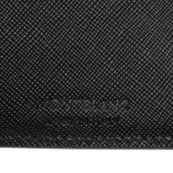 Pre Owned Montblanc Black Leather Sactorial Bi Fold 9CC Wallet