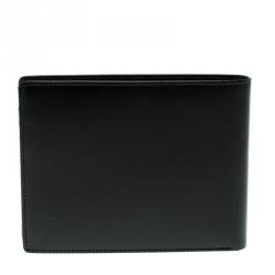 Pre Owned Montblanc Black Leather 6cc Bifold Wallet