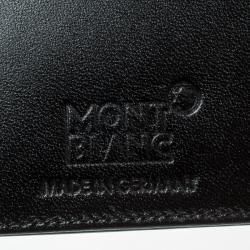 Pre Owned Montblanc Black Leather 6cc Bifold Wallet