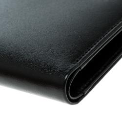 Pre Owned Montblanc Black Leather 6cc Bifold Wallet