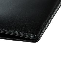 Pre Owned Montblanc Black Leather 6cc Bifold Wallet