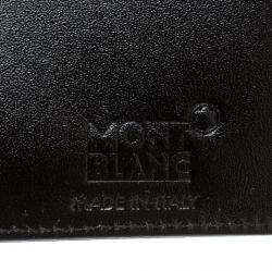 Pre Owned Montblanc Black Leather Miesterstuck Bifold Wallet
