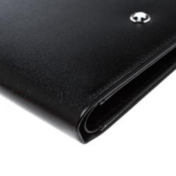 Pre Owned Montblanc Black Leather Miesterstuck Bifold Wallet
