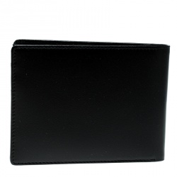 Pre Owned Montblanc Black Leather Miesterstuck Bifold Wallet