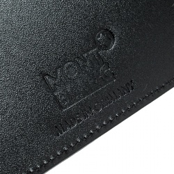 Pre Owned Montblanc Black Leather Miesterstuck Bifold Wallet
