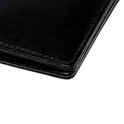 Pre Owned Montblanc Black Leather Miesterstuck Bifold Wallet