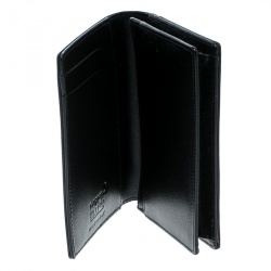 Pre Owned Montblanc Black Leather Meisterstuck Card Holder