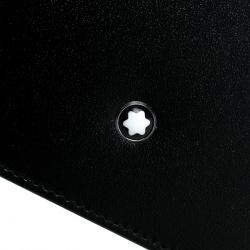 Pre Owned Montblanc Black Leather Meisterstuck Card Holder