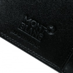 Pre Owned Montblanc Black Leather Meisterstuck Card Holder
